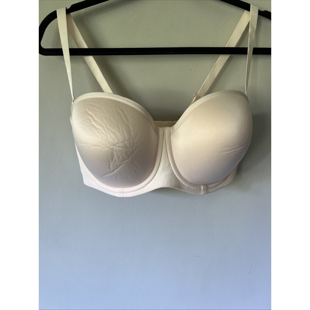 Thirdlove 24/7 Classic Strapless Bra Nude Size 36E NEW With Tags & 2 Sets Straps
